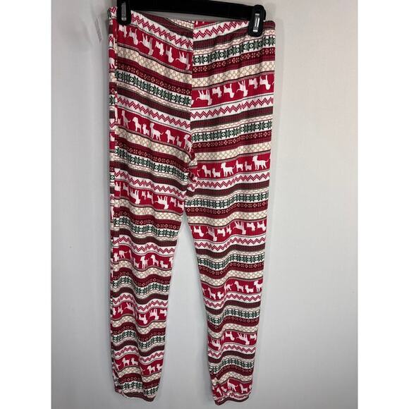 Christmas Theme Pull On Ribbed Loungewear Pajama Pants Women's Small NWOT - Picture 7 of 9
